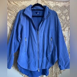 Free People Movement Blue Zipup Sz M